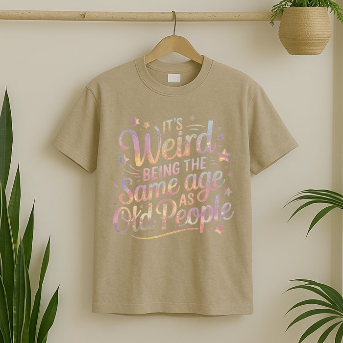 Its Weird Being The Same Age As Old People For Mom  Dad T-Shirt