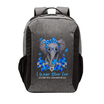 I Wear Blue For Diabetes Awareness Elephant Warrior Vector Backpack