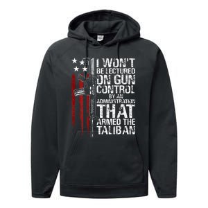 I Wont Be Lectured On Gun Control By An Administration Performance Fleece Hoodie