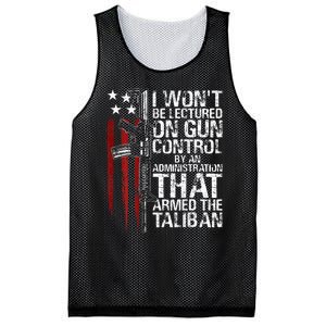 I Wont Be Lectured On Gun Control By An Administration Mesh Reversible Basketball Jersey Tank