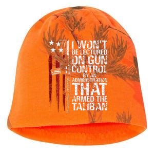 I Wont Be Lectured On Gun Control By An Administration Kati - Camo Knit Beanie