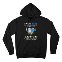 I Wear Blue For My Granddaughter Autism support Hoodie