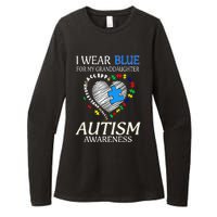 I Wear Blue For My Granddaughter Autism support Womens CVC Long Sleeve Shirt