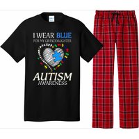 I Wear Blue For My Granddaughter Autism support Pajama Set