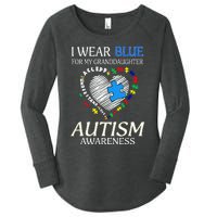 I Wear Blue For My Granddaughter Autism support Women's Perfect Tri Tunic Long Sleeve Shirt