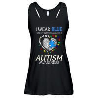 I Wear Blue For My Granddaughter Autism support Ladies Essential Flowy Tank