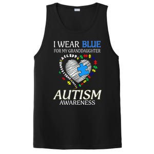 I Wear Blue For My Granddaughter Autism support PosiCharge Competitor Tank