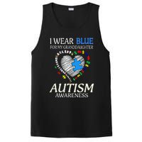 I Wear Blue For My Granddaughter Autism support PosiCharge Competitor Tank