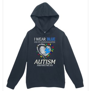 I Wear Blue For My Granddaughter Autism support Urban Pullover Hoodie