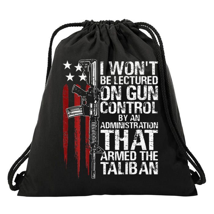 I Won't Be Lectured On Gun Control By An Administration Drawstring Bag