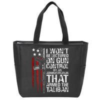 I Won't Be Lectured On Gun Control By An Administration Zip Tote Bag