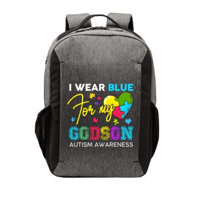 I Wear Blue For My Godson Autism Awareness Godmom Goddad Gift Vector Backpack