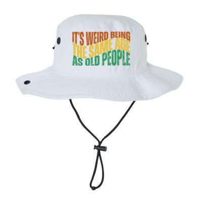 Its Weird Being The Same Age As Old People Retro Funny Legacy Cool Fit Booney Bucket Hat