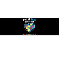 I Wear Blue For My Son Autism Awareness month Bumper Sticker