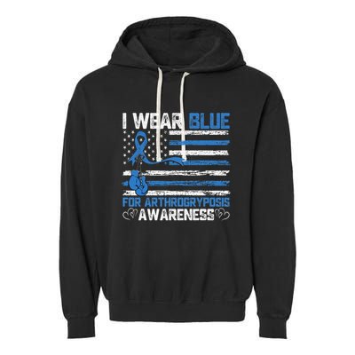I Wear Blue For Arthrogryposis Awareness Month Garment-Dyed Fleece Hoodie
