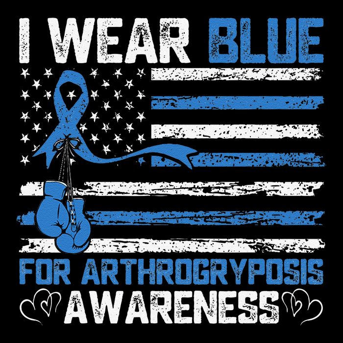 I Wear Blue For Arthrogryposis Awareness Month City Backpack