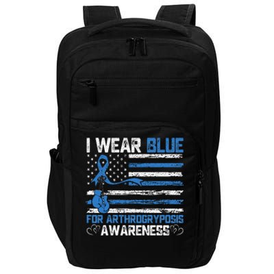 I Wear Blue For Arthrogryposis Awareness Month Impact Tech Backpack