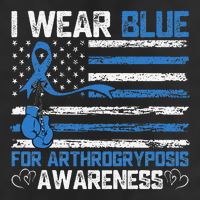 I Wear Blue For Arthrogryposis Awareness Month Hat