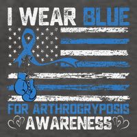 I Wear Blue For Arthrogryposis Awareness Month Vector Backpack
