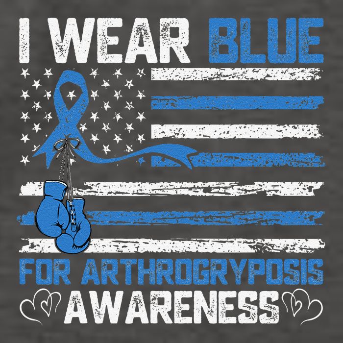 I Wear Blue For Arthrogryposis Awareness Month Vector Backpack