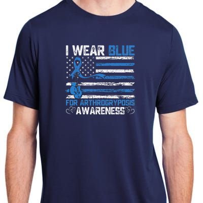 I Wear Blue For Arthrogryposis Awareness Month Adult ChromaSoft Performance T-Shirt