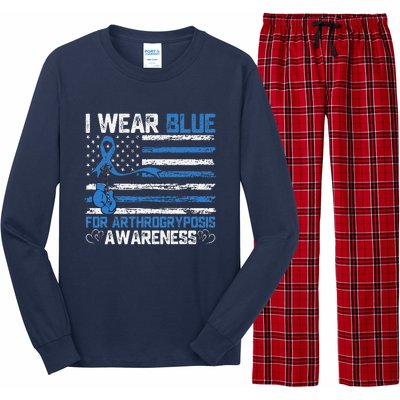 I Wear Blue For Arthrogryposis Awareness Month Long Sleeve Pajama Set