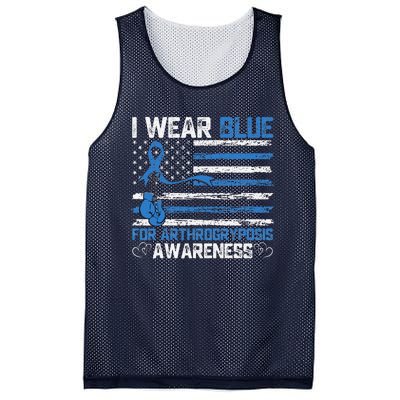 I Wear Blue For Arthrogryposis Awareness Month Mesh Reversible Basketball Jersey Tank