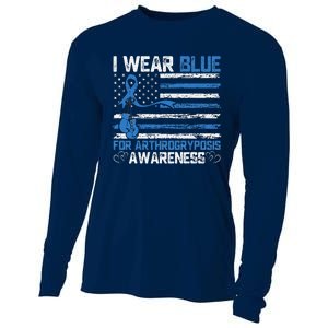 I Wear Blue For Arthrogryposis Awareness Month Cooling Performance Long Sleeve Crew