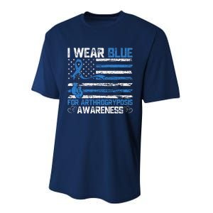 I Wear Blue For Arthrogryposis Awareness Month Performance Sprint T-Shirt