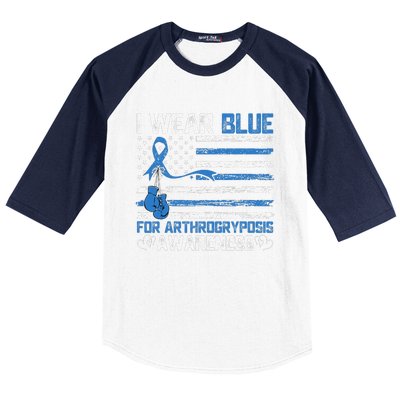 I Wear Blue For Arthrogryposis Awareness Month Baseball Sleeve Shirt