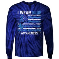 I Wear Blue For Arthrogryposis Awareness Month Tie-Dye Long Sleeve Shirt