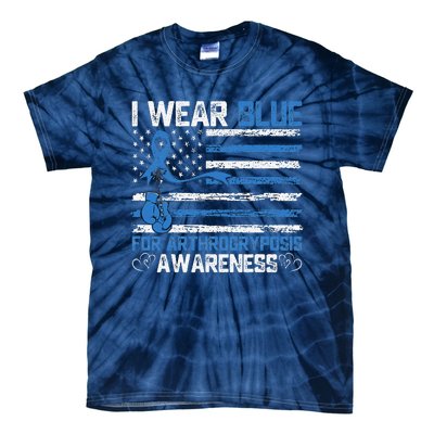 I Wear Blue For Arthrogryposis Awareness Month Tie-Dye T-Shirt