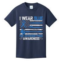 I Wear Blue For Arthrogryposis Awareness Month Kids T-Shirt