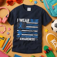 I Wear Blue For Arthrogryposis Awareness Month Kids T-Shirt