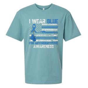 I Wear Blue For Arthrogryposis Awareness Month Sueded Cloud Jersey T-Shirt