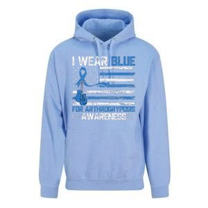 I Wear Blue For Arthrogryposis Awareness Month Unisex Surf Hoodie