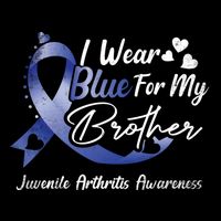 I Wear Blue For My Brother Juvenile Arthritis Awareness Great Gift Bucket Hat