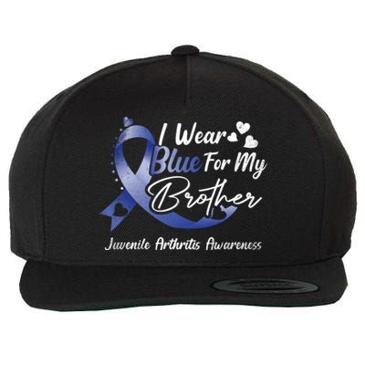 I Wear Blue For My Brother Juvenile Arthritis Awareness Great Gift Wool Snapback Cap