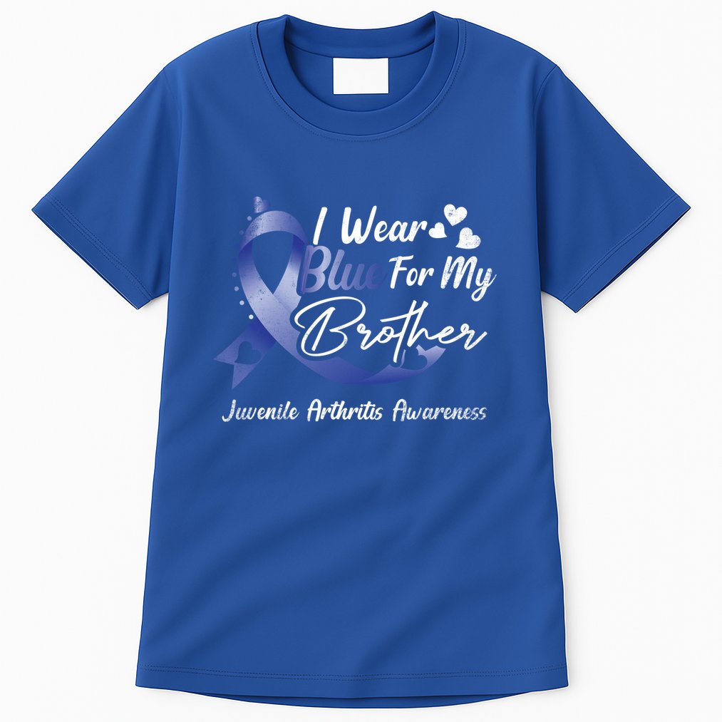 I Wear Blue For My Brother Juvenile Arthritis Awareness Great Gift Tall T-Shirt