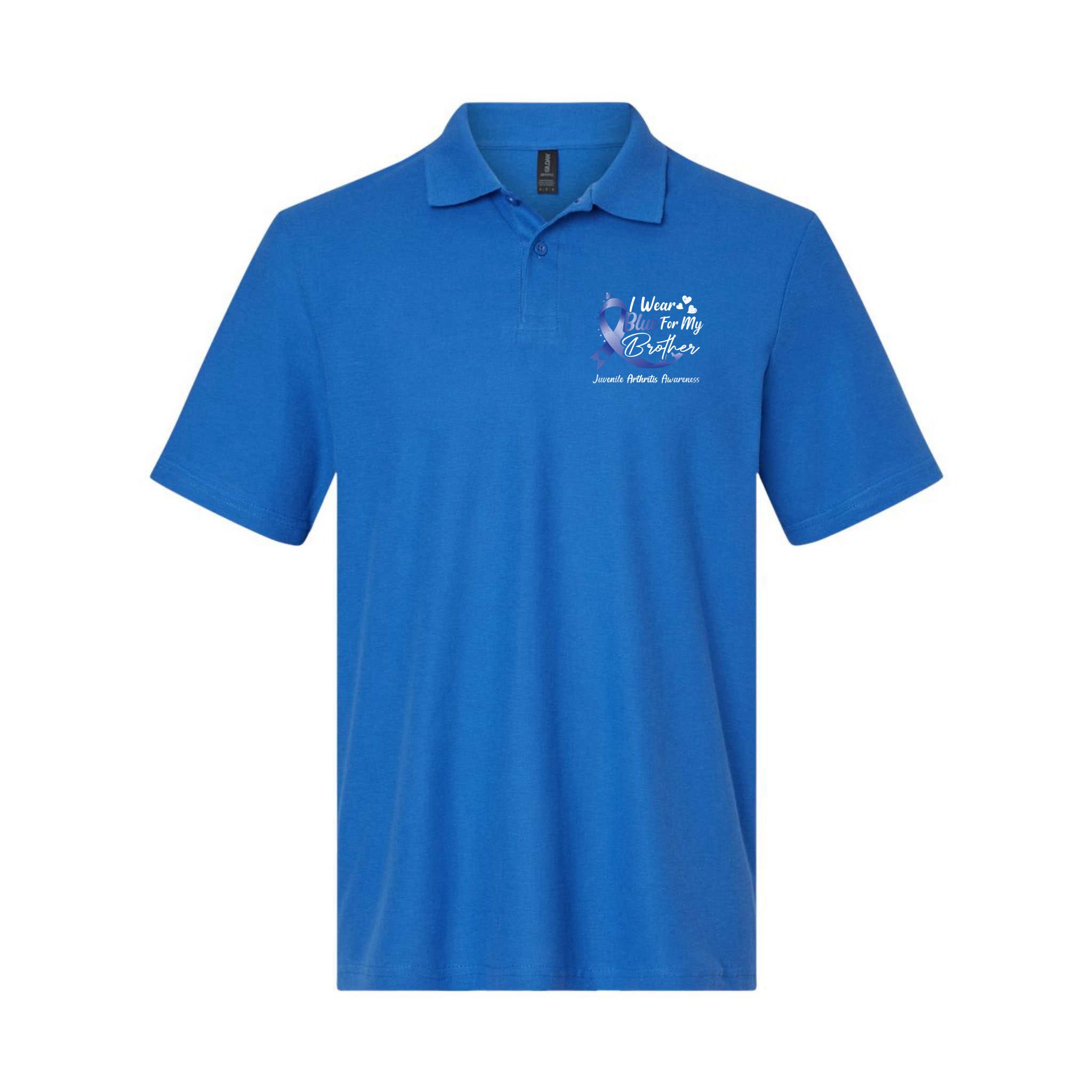 I Wear Blue For My Brother Juvenile Arthritis Awareness Great Gift Polo