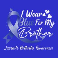 I Wear Blue For My Brother Juvenile Arthritis Awareness Great Gift Polo
