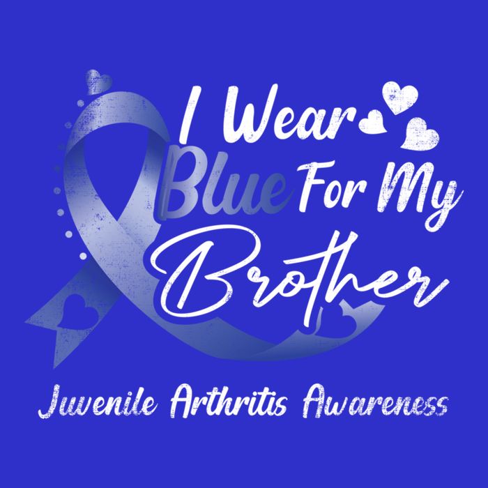 I Wear Blue For My Brother Juvenile Arthritis Awareness Great Gift Polo