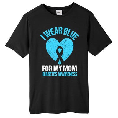 I Wear Blue For My Mom Diabetes Awareness Toddler Tall Fusion ChromaSoft Performance T-Shirt