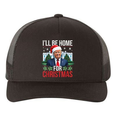 I Will Be Home For Christmas Funny Trump Gift Yupoong Adult 5-Panel Trucker Hat