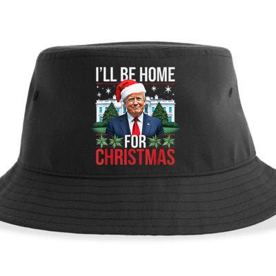 I Will Be Home For Christmas Funny Trump Gift Sustainable Bucket Hat