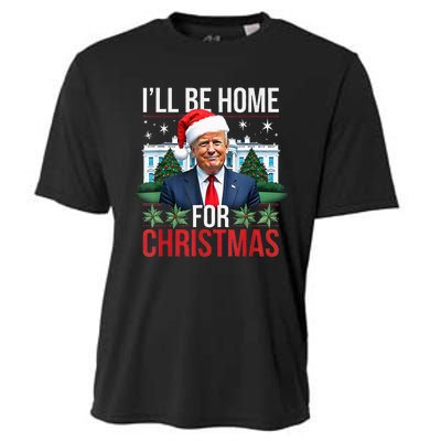 I Will Be Home For Christmas Funny Trump Cooling Performance Crew T-Shirt