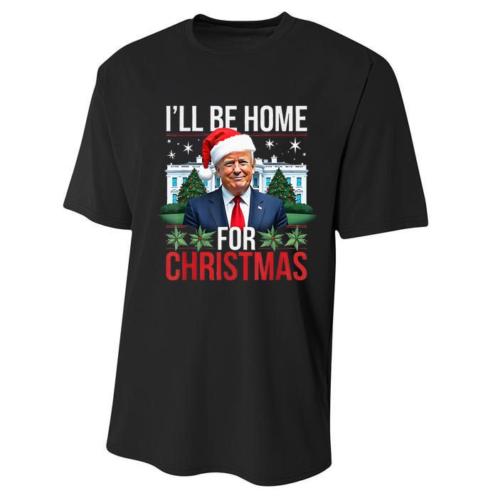 I Will Be Home For Christmas Funny Trump Performance Sprint T-Shirt