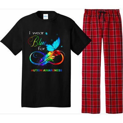 I Wear Blue For Autism Awareness Month Women Pajama Set