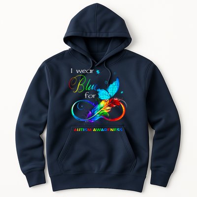 I Wear Blue For Autism Awareness Month Women Hoodie