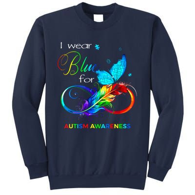 I Wear Blue For Autism Awareness Month Women Sweatshirt